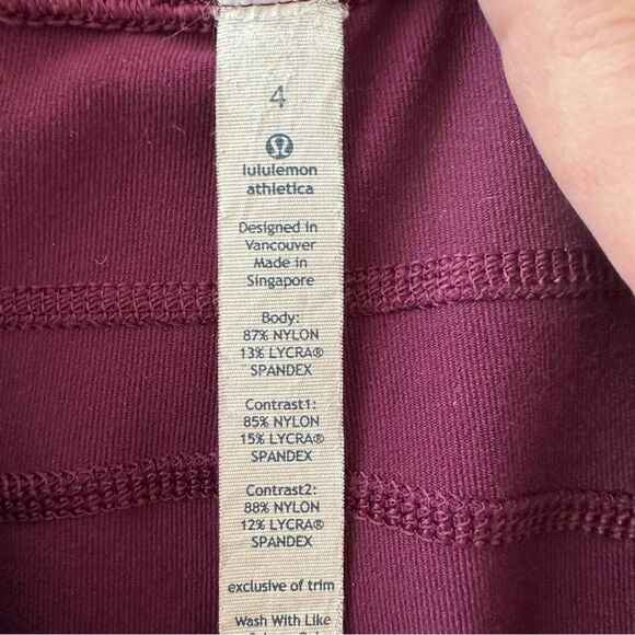 Lululemon City Pulse Pant Plum / Black / Ziggy Wee August Glo - Picture 10 of 10